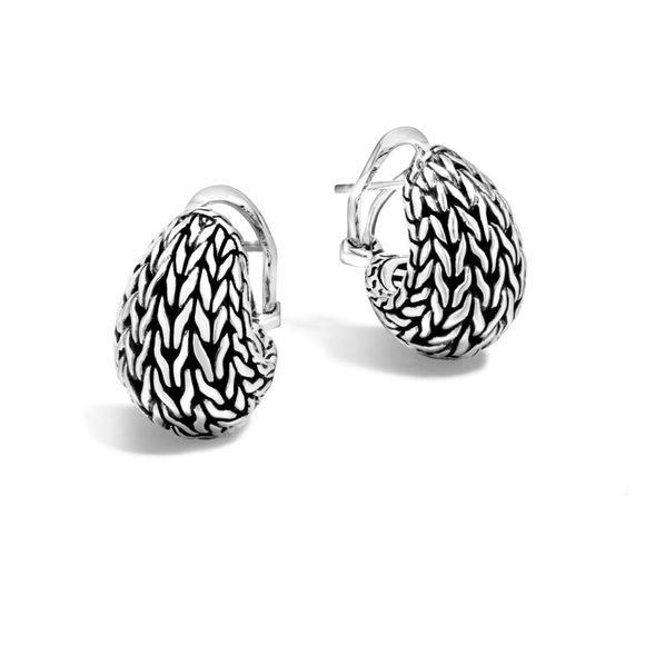 John Hardy Jewelry - John Hardy Classic Chain Silver Buddha Belly Earrings (NEW)